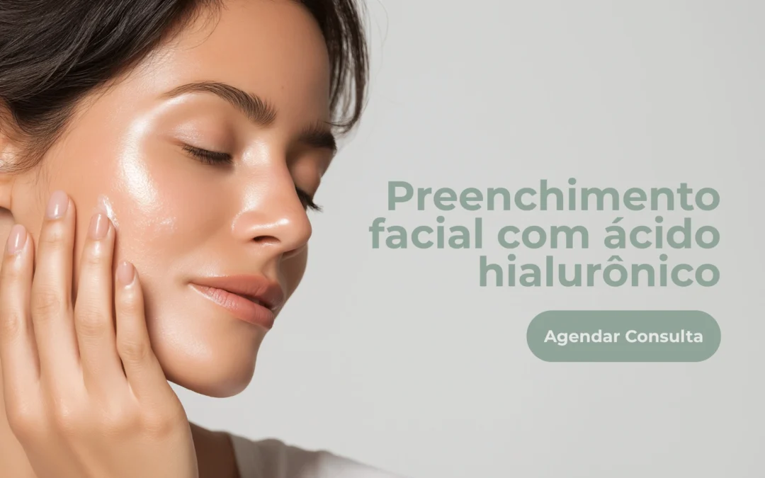 Preenchimento facial com ácido hialurônico