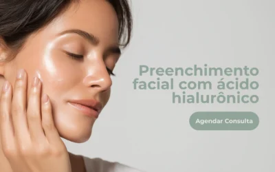 Preenchimento facial com ácido hialurônico